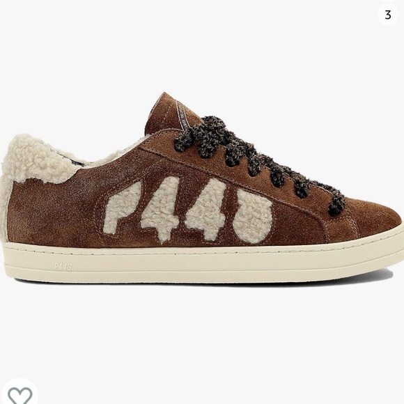 - P448 John Faux Shearling Sneakers - Picture 1 of 7